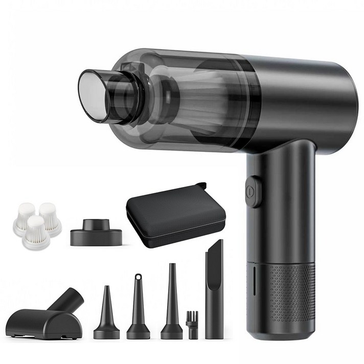 CABULE 휴대용 차량용 청소기 핸디무선다용도 가정용 청소기, 블랙