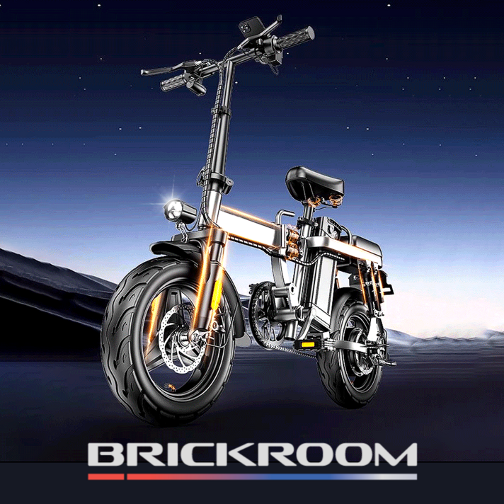 BRICKROOM 접이식 전기자전거 대용량 장거리 배터리 PAS EBS 고출력 400W, 베이직, 경량스틸