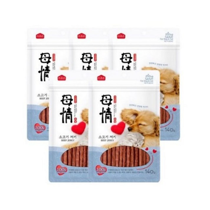 아수쿠 반려동물 모정 져키 140g, 소고기, 5개입 아수쿠 반려동물 모정 져키 140g, 소고기, 5개입