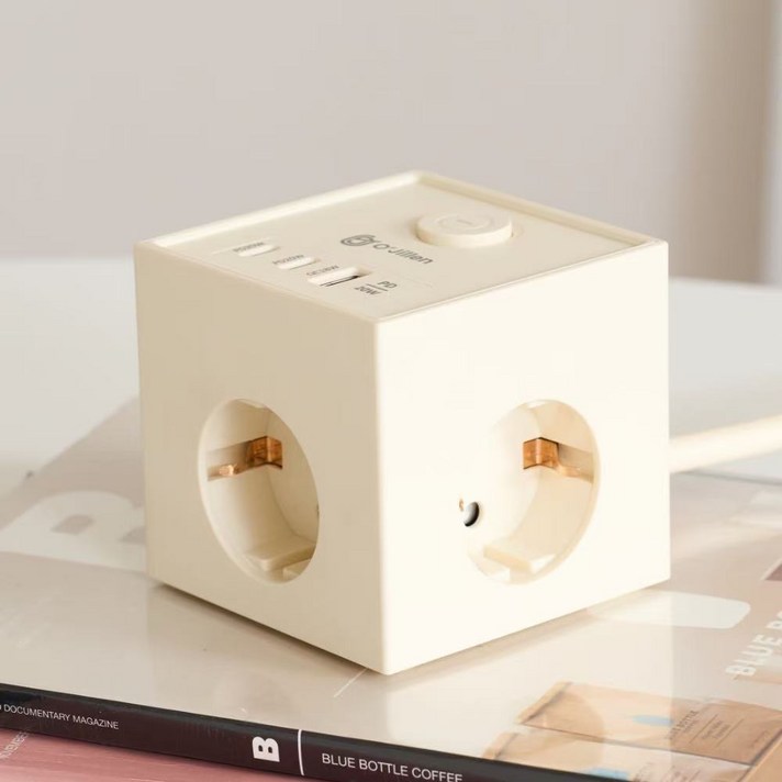 오지렌 고성능 USB  C타입  고속충전 고용량 큐브 멀티탭 콘센트