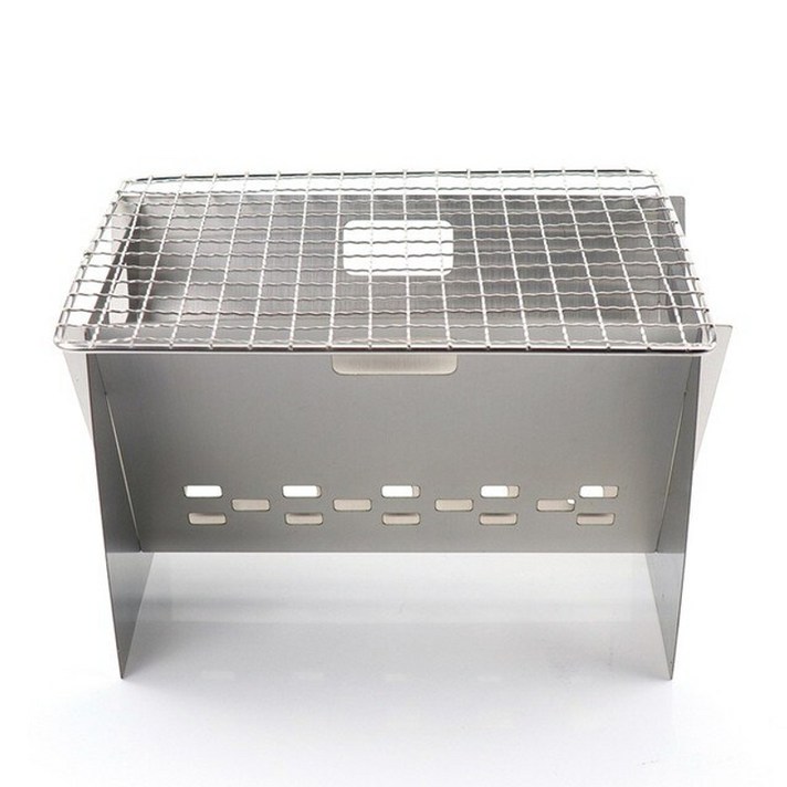 800도씨화로대 미니 접이식 스테인레스 스틸 바베큐 그릴 야외 캠핑 휴대용 바베큐 오븐