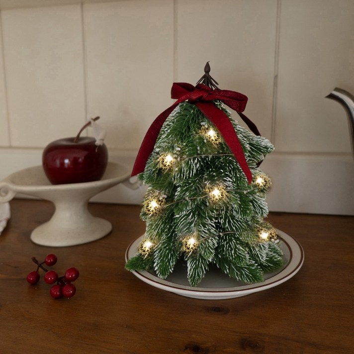 나비다드 미니 행잉 트리 크리스마스 인테리어