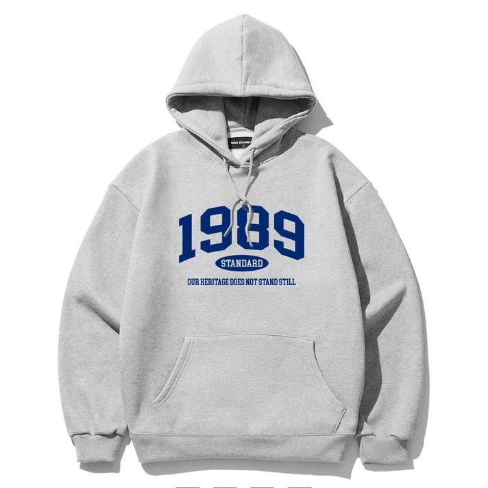 국내정품1989스탠다드 후드티 그레이 멜란지화이트 블랙 네이비
