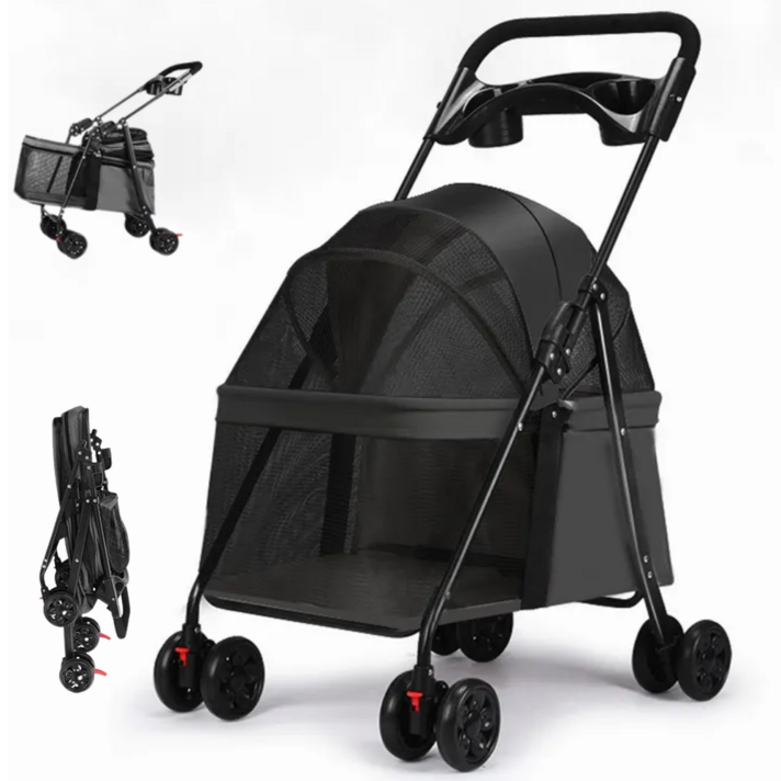 프라홈 개모차 경량 접이식 분리 저상형 강아지유모차
