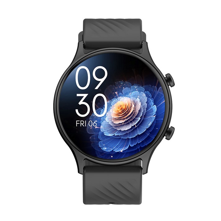 PEJE 초슬림 경량 GPS 운동 데이터 기록 전천후 건강 수면 모니터링 블루투스 통화 스마트워치, GPS  블루투스, 4.9cm, 검정색