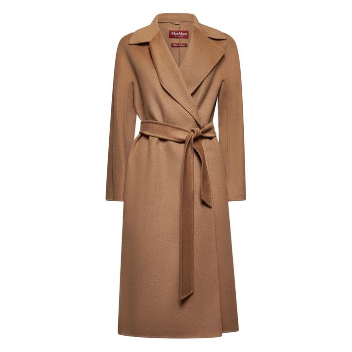 막스마라 벨트 랩 스타일 코트