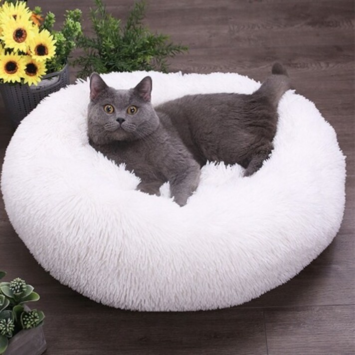 프리마 반려동물 방석 고양이 강아지 쿠션 대형, 화이트 프리마 반려동물 방석 고양이 강아지 쿠션 대형, 화이트