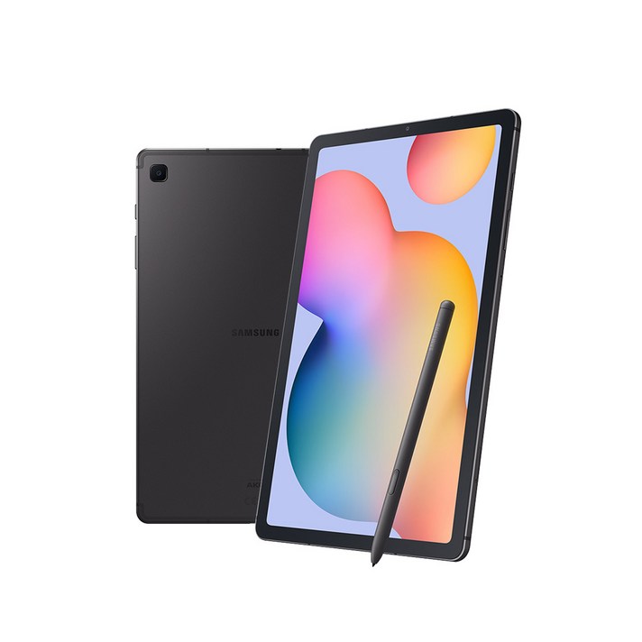 삼성전자 갤럭시탭 S6 LITE 10.4 SMP610 S펜 포함 구성품 탭 S펜 충전기 케이블 투명 젤리케이스, WiFi, 64GB, 옥스포드 그레이