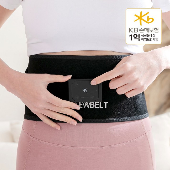 빼벨트 EMS 벨트 임상시험완료 저주파 복근운동 체지방 셀룰라이트 단기간 뱃살 다이어트 마사지기 운동기구 안마기, WIXIA320, 블랙