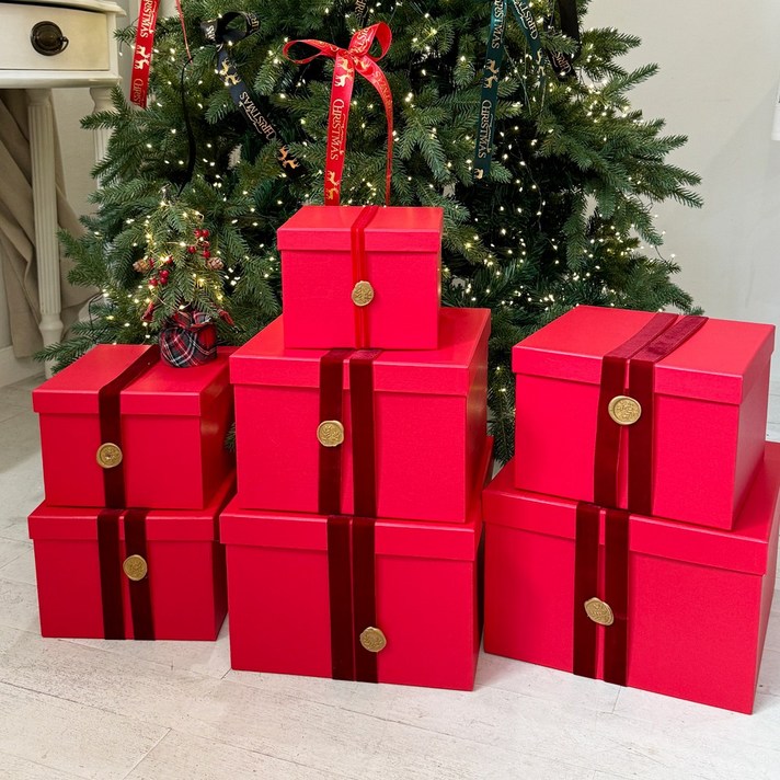 12 세트 박스 데코 장식 선물 상자 싸바리 박스, 블랙