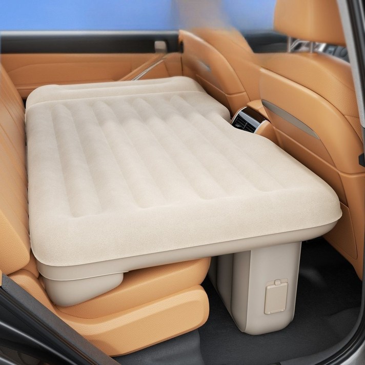 원터치 평탄화 에어매트 무선 자동펌프 공기주입 차량용 침대 자동차 뒷좌석 캠핑 차박