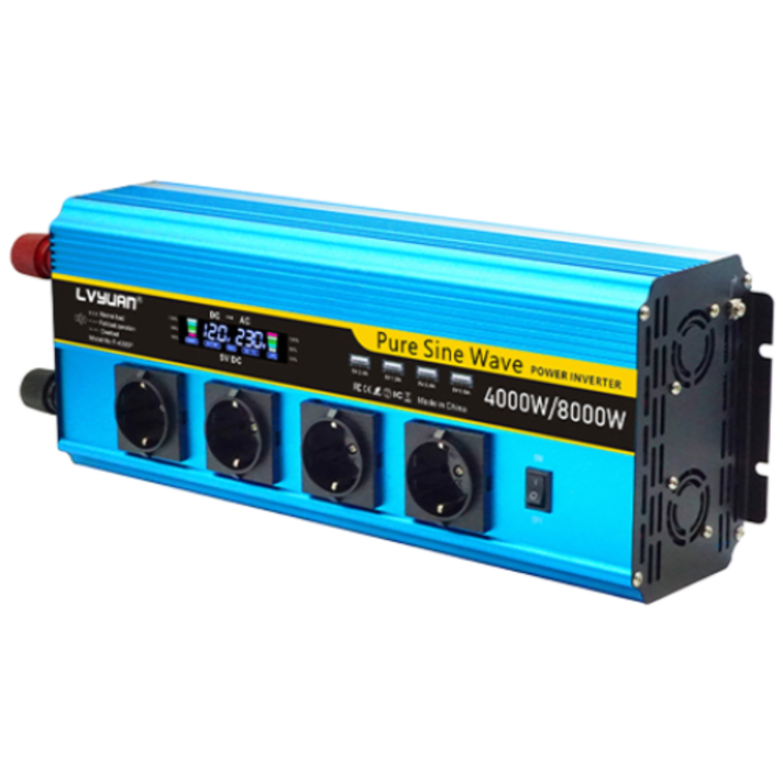 루앤 순수정현파 LCD 인버터 60hz 220V 캠핑용 차량용 차박 한국형 KC인증, 1개