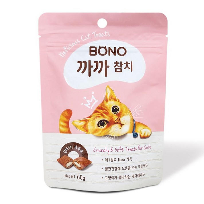 보노네이처 고양이간식 보노까까, 60g, 20개, 참치 보노네이처 고양이간식 보노까까, 60g, 20개, 참치