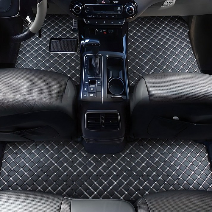 지엠지모터스 자동차 매트 카매트 퀼팅 가죽 바닥 장판 시공 효과 1열 2열 플로어 호환매트