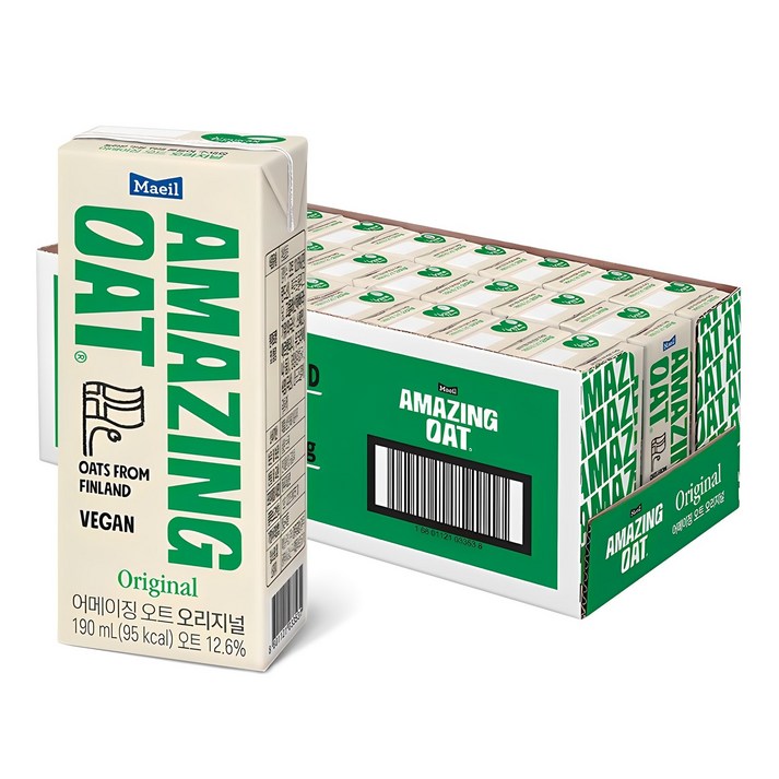 어메이징오트 오리지널 두유, 190ml, 24개 어메이징오트 오리지널 두유, 190ml, 24개