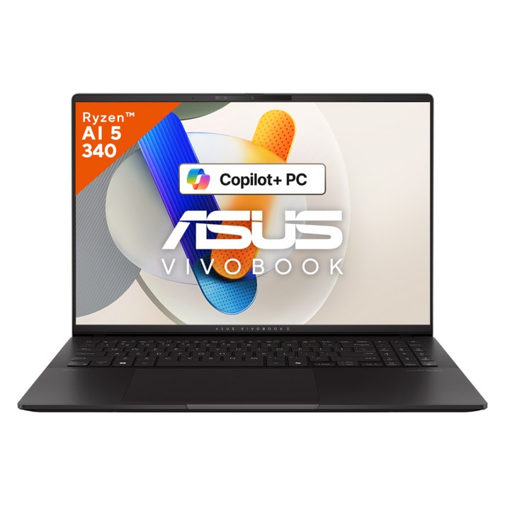 에이수스 2025 비보북 S 16 OLED 라이젠 AI 300 시리즈, 뉴트럴 블랙, 1TB, 16GB, Free DOS, M5606KARI083