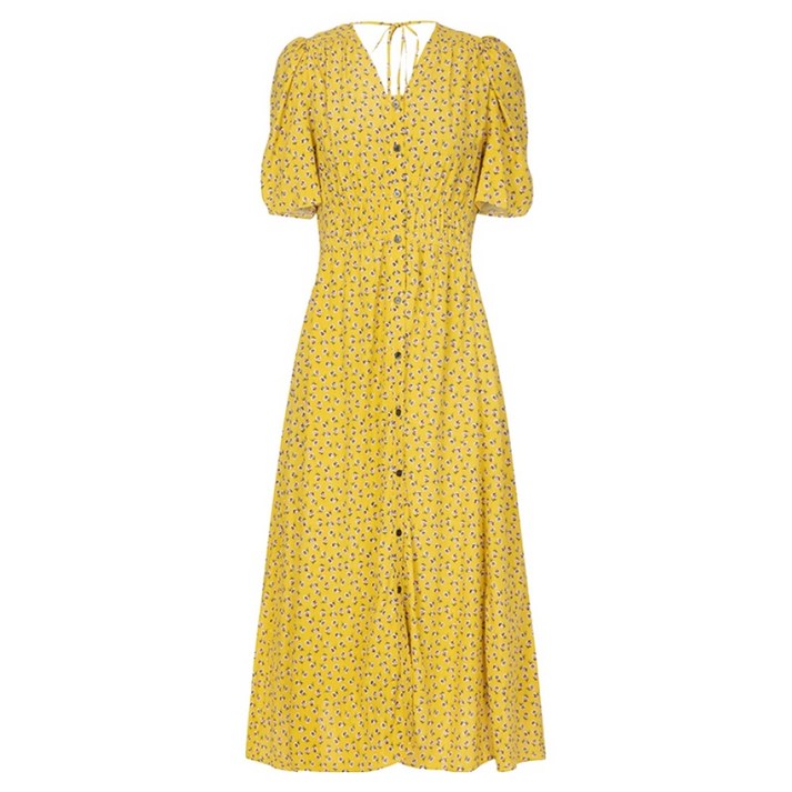 온앤온 플라워 프린트 스모킹 드레스 NEW3XO529