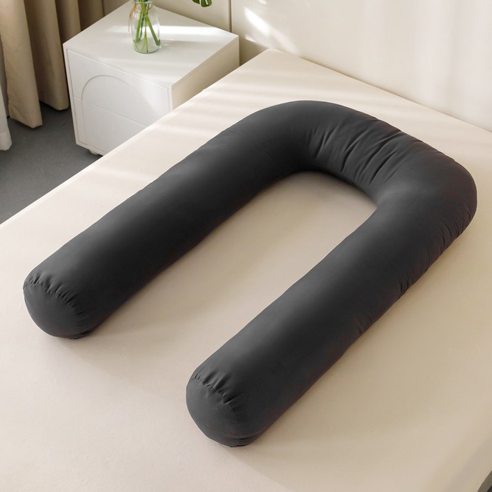 소하임 통세탁 U자형 바디필로우, 챠콜 그레이