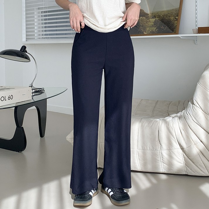 토마토팩토리 여성용 와이드 히든밴딩 편안한 슬랙스