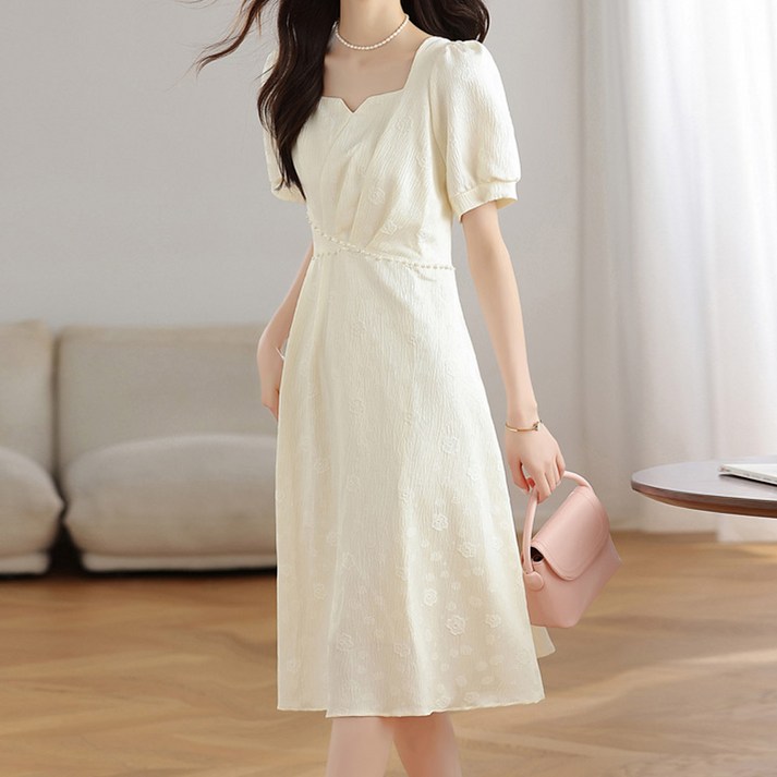 페이퍼먼츠 비욜라 큐빅 벨리 여름 격식 하객 원피스 10386 빅사이즈 포함