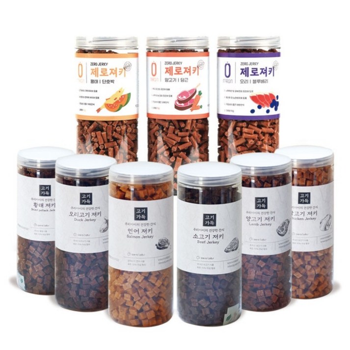 제로랩스 고기가득 져키 11 2kg 대용량 노즈워크 칭찬 훈련용 강아지간식소세지5p, 1kg, 2개
