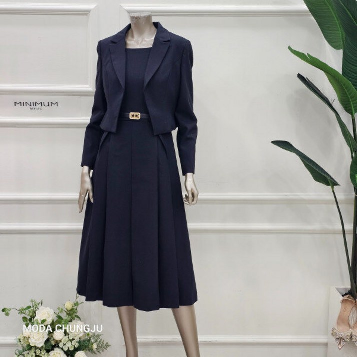 미니멈 MD 자켓 원피스 페미닌 투피스 셋트 MD MMYAAWO1250CJ
