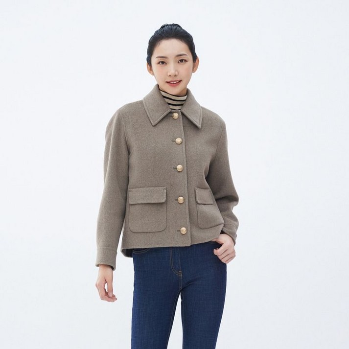 베스띠벨리 울혼방 골드버튼 자켓 BJHRX7641