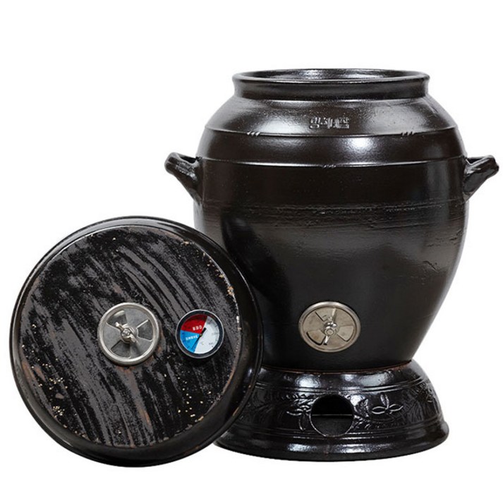 항아리 바베큐 숯불 깨지지않는 내열용 화로 그릴 옥상 베란다 시골 펜션 불멍 훈제 훈연 캠핑 소,중,대,특대형, 1개