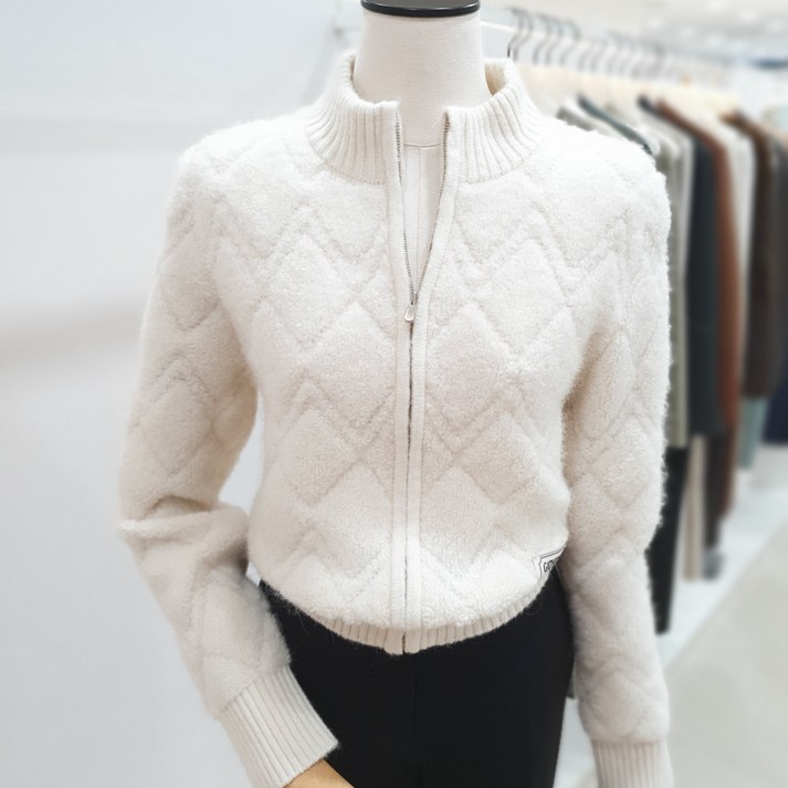 잇미샤 알파카 블렌디드 집업 가디건 ITOCKCD750A