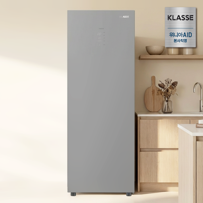 25년 신제품 위니아에이드 클라쎄 컨버터블 미니 스탠드형 김치냉장고 1도어 글라스모델 KAB112SSG4GPVAK 용기 FULL 기본구성, KAB112SSG4GPVAK