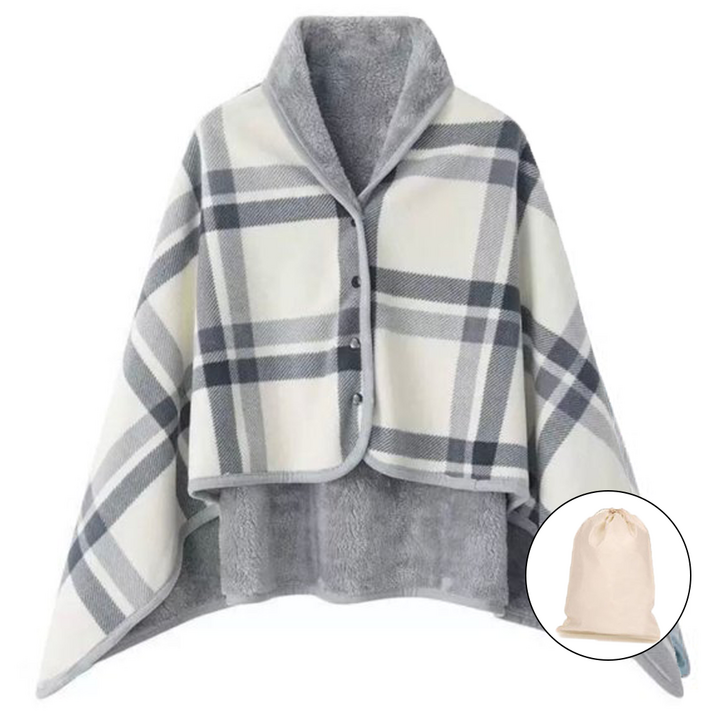 매이템 (대형140*100cm) 무릎담요+파우치포함 똑딱이담요 망토 밍크담요 사무실담요 극세사담요 차량용담요 차박 카페 캠핑담요