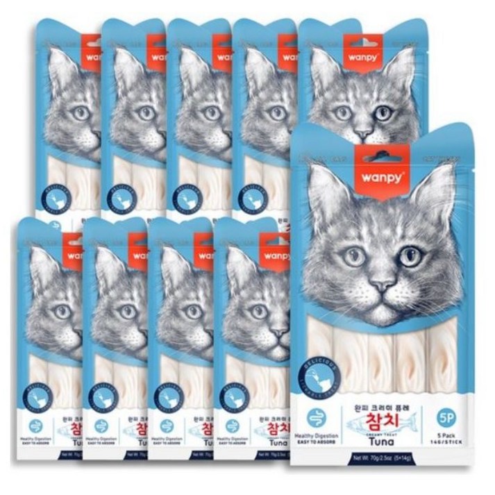 완피 크리미 퓨레 14g x 5P 고양이 짜먹는 츄르 간식