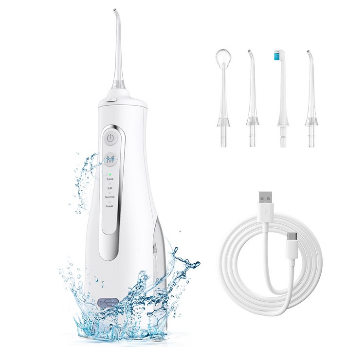 LKOUY 휴대용 구강 세정기 무선 IPX7 방수
