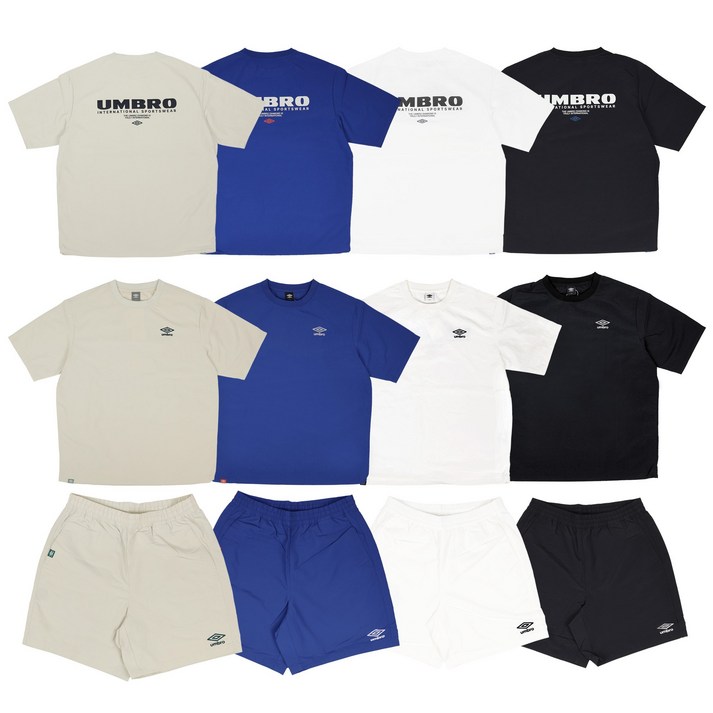 [백화점 정품] 엄브로 25SS 신상 남녀공용 기능성 냉감 클래식 우븐 피스테 반팔 티셔츠 4종 택1 + 스포츠양말