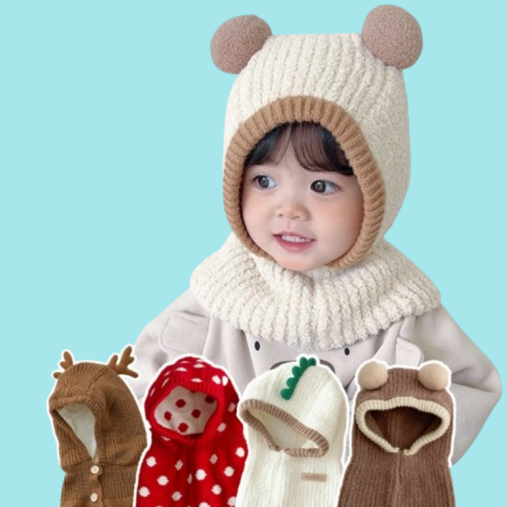 미뇽 베이비 키즈 따뜻한 바라클라바 14종