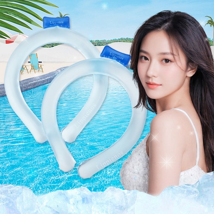 리피에노스 11 여름 넥쿨러 아이스 쿨스카프 넥밴드, 블루 11