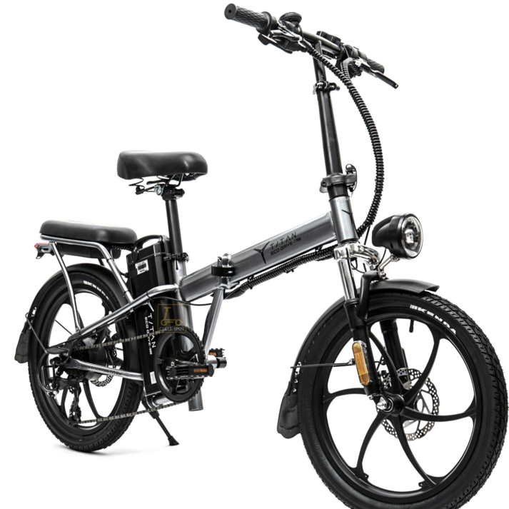 전기자전거 타이탄700 500w 접이식 펫타이어 스로틀PAS겸용 자전거, 블랙