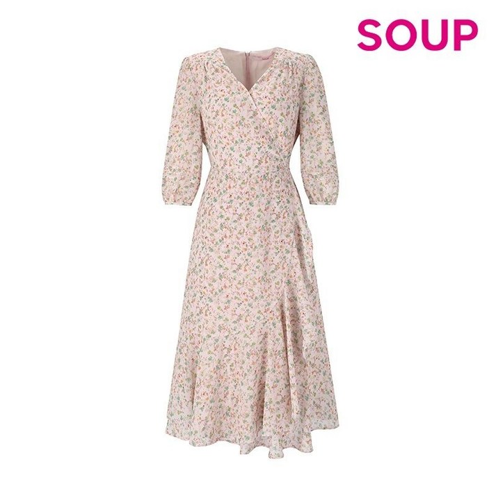 백화점 정품 숲 원피스 플로럴 쉬폰 원피스SZ4OP35