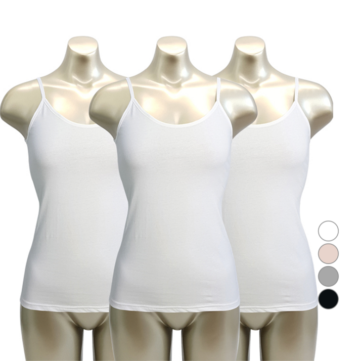 모띠마마 여성용 순면 스판 끈나시 3p