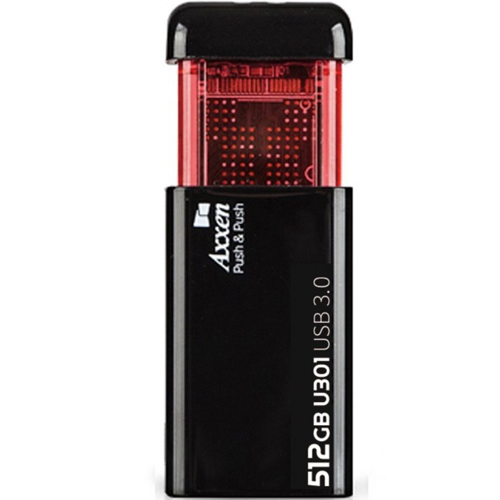 샌디스크usb64 액센 클릭형 초고속 USB 메모리 U301 Push USB3.0, 512GB