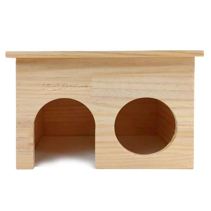 구딘 기니피그 고슴도치 나무 은신처 wood 대형, 단일색상, 1개