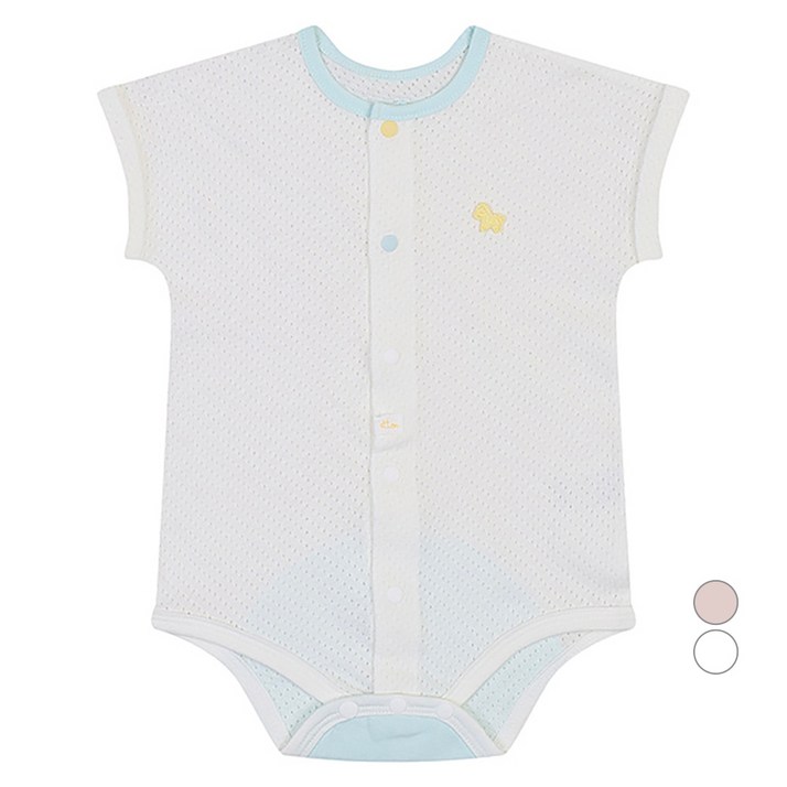 에뜨와 아동용 통기성 리토 면 바디수트