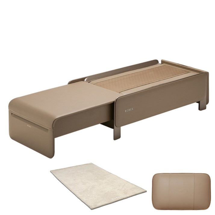 비렉스 척추베드  마사지쿠션  러그 방문설치, MBC01, 모카 브라운