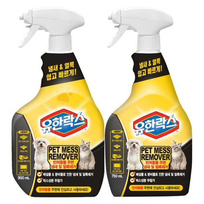 유한락스 펫 메스 리무버 탈취제 900ml 750ml 유한락스 펫 메스 리무버 탈취제 900ml 750ml