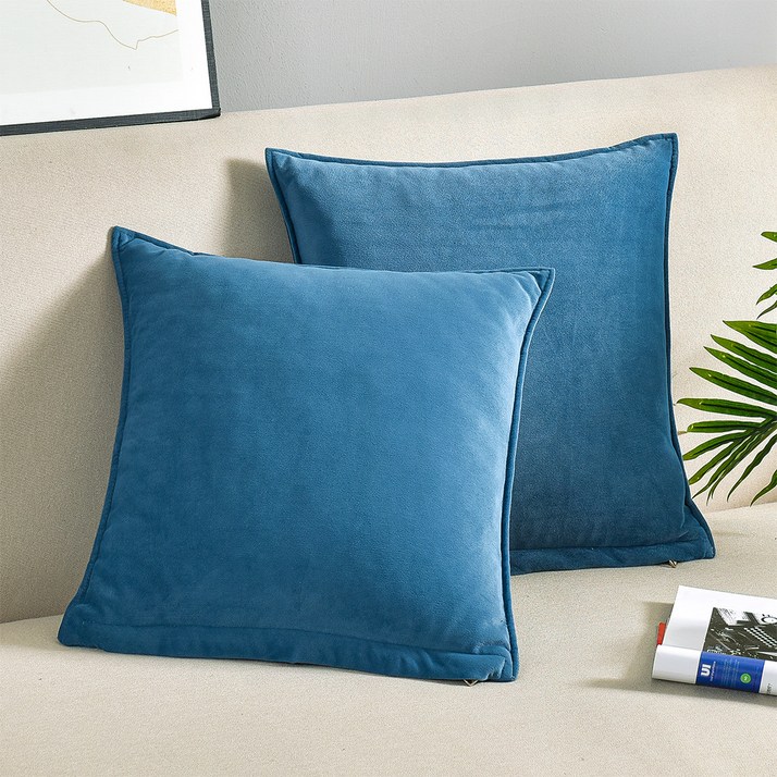 소하임 벨벳 소파쿠션 솜  커버 2p 세트