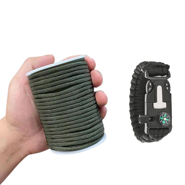 파라코드 낙하산줄 4mm 9코어 31m 생존팔찌 캠핑 로프 나일론