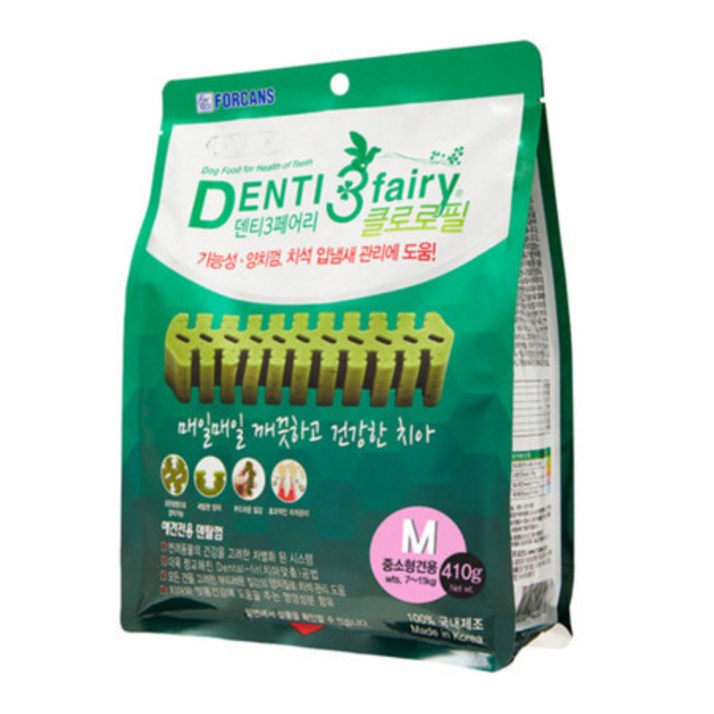 포켄스 덴티페어리 클로로필 410g 3P 추가제공 껌, M 410g, 410g, 1개