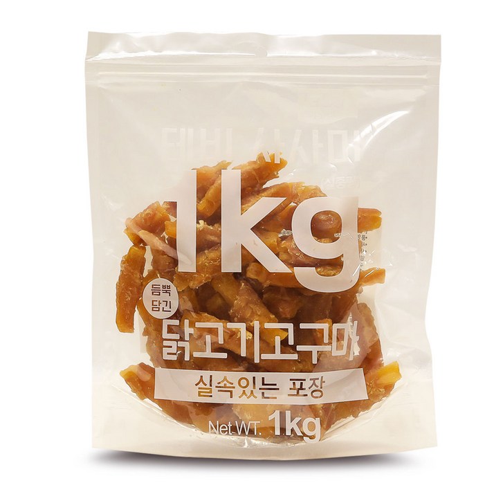 테비사사미 닭고기고구마 1kg 강아지 간식 대용량 1kg