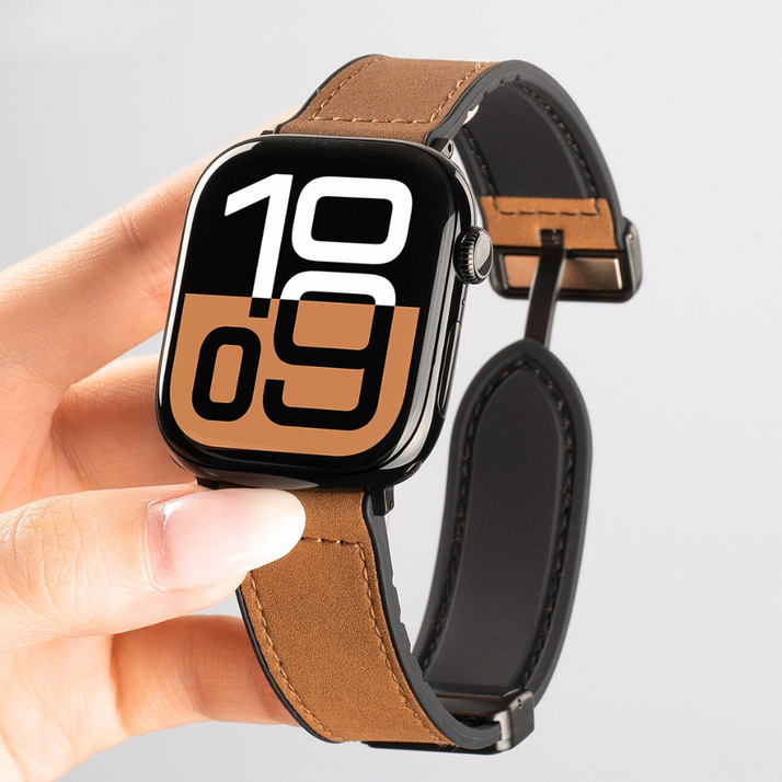 밴드톡 애플워치 호환 실리콘 가죽 마그네틱 스트랩11 10 9 8 7 6 5 4 3 2 SE23 Ultra23
