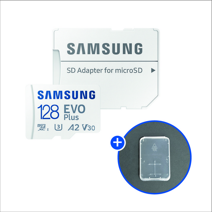 삼성전자 마이크로SD카드 EVO PLUS MBMC128KAKR SD카드 케이스 삼성전자 마이크로SD카드 EVO PLUS MBMC128KAKR SD카드 케이스